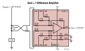 LT1997-3差动放大器参数介绍及中文PDF下载