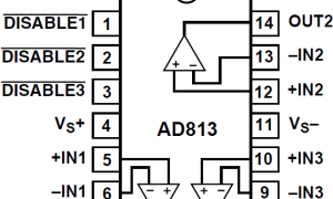 AD813视频运算放大器（运算放大器）参数介绍及中文PDF下载