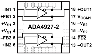 ADA4927-2单端转差分放大器参数介绍及中文PDF下载
