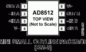 AD8512低输入偏置电流放大器(<100pA)参数介绍及中文PDF下载