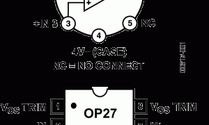 OP27精细放大器(Vos<1mV且TCVos<2uV/C)参数介绍及中文PDF下载