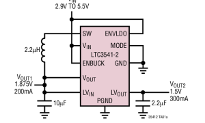 LTC3541-2降压型稳压器和LDO参数介绍及中文PDF下载