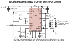 LT3954多拓扑LED驱动器参数介绍及中文PDF下载