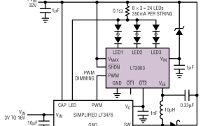 LT3003发光二极管驱动器支撑功用参数介绍及中文PDF下载