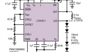 LT3478降压型LED驱动器参数介绍及中文PDF下载