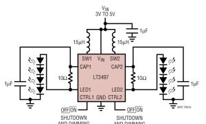 LT3497升压型LED驱动器参数介绍及中文PDF下载