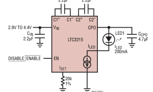 LTC3215无电感器型(充电泵)LED驱动器参数介绍及中文PDF下载