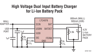 LTC4078线性电池充电器参数介绍及中文PDF下载