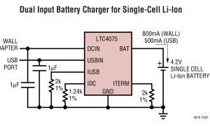 LTC4075线性电池充电器参数介绍及中文PDF下载