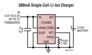 LTC4095线性电池充电器参数介绍及中文PDF下载