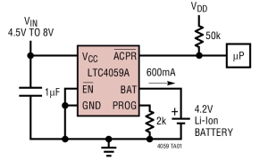 LTC4059线性电池充电器参数介绍及中文PDF下载