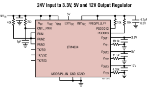 LTM4634多个输出降压调节器参数介绍及中文PDF下载