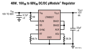 LTM8027µModule降压型稳压器参数介绍及中文PDF下载