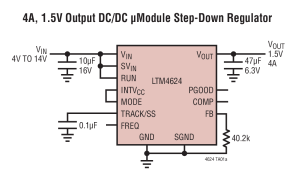 LTM4624µModule降压型稳压器参数介绍及中文PDF下载