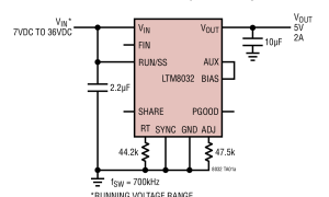 LTM8032µModule降压型稳压器参数介绍及中文PDF下载