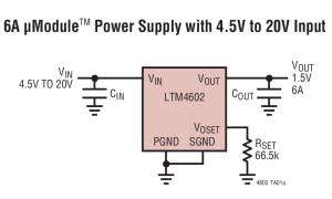 LTM4602µModule降压型稳压器参数介绍及中文PDF下载