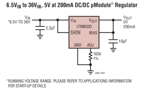 LTM8020µModule降压型稳压器参数介绍及中文PDF下载