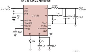 LTC7150S内部电源开关降压稳压器参数介绍及中文PDF下载