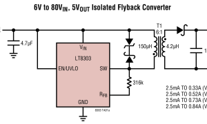 LT8303反激式、正激式和阻隔式控制器参数介绍及中文PDF下载