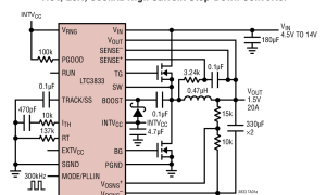 LTC3833外部开关电源降压型控制器参数介绍及中文PDF下载