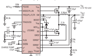 LTC3852外部开关电源降压型控制器参数介绍及中文PDF下载