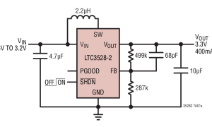 LTC3528-2微功耗升压稳压器参数介绍及中文PDF下载