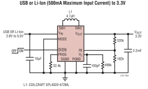 LTC3127内部电源开关升降压稳压器参数介绍及中文PDF下载