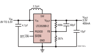 LTC3528B-2内部电源开关升压稳压器参数介绍及中文PDF下载