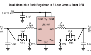 LTC3547微功率降压型稳压器参数介绍及中文PDF下载