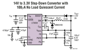 LT3434高输入电压降压稳压器参数介绍及中文PDF下载