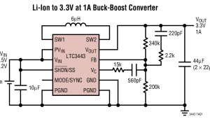LTC3443内部电源开关升降压稳压器参数介绍及中文PDF下载