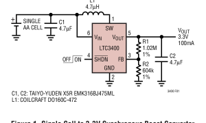 LTC3400微功耗升压稳压器参数介绍及中文PDF下载