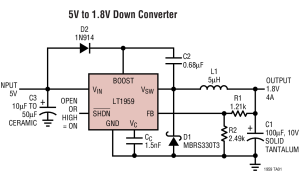LT1959内部电源开关降压稳压器参数介绍及中文PDF下载