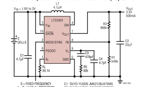 LTC3401微功耗升压稳压器参数介绍及中文PDF下载