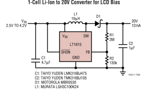 LT1615SEPIC稳压器参数介绍及中文PDF下载