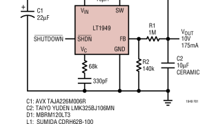 LT1949内部电源开关升压稳压器参数介绍及中文PDF下载